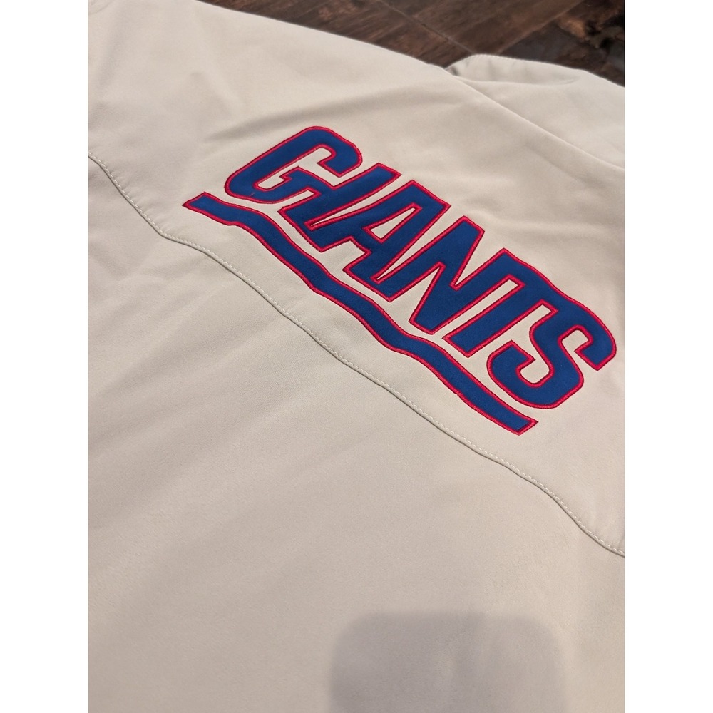 GIII NFL New‎ York Giants Gray Jacket Mens 2XL Football Full Zip Fleece Lined - Picture 7 of 9